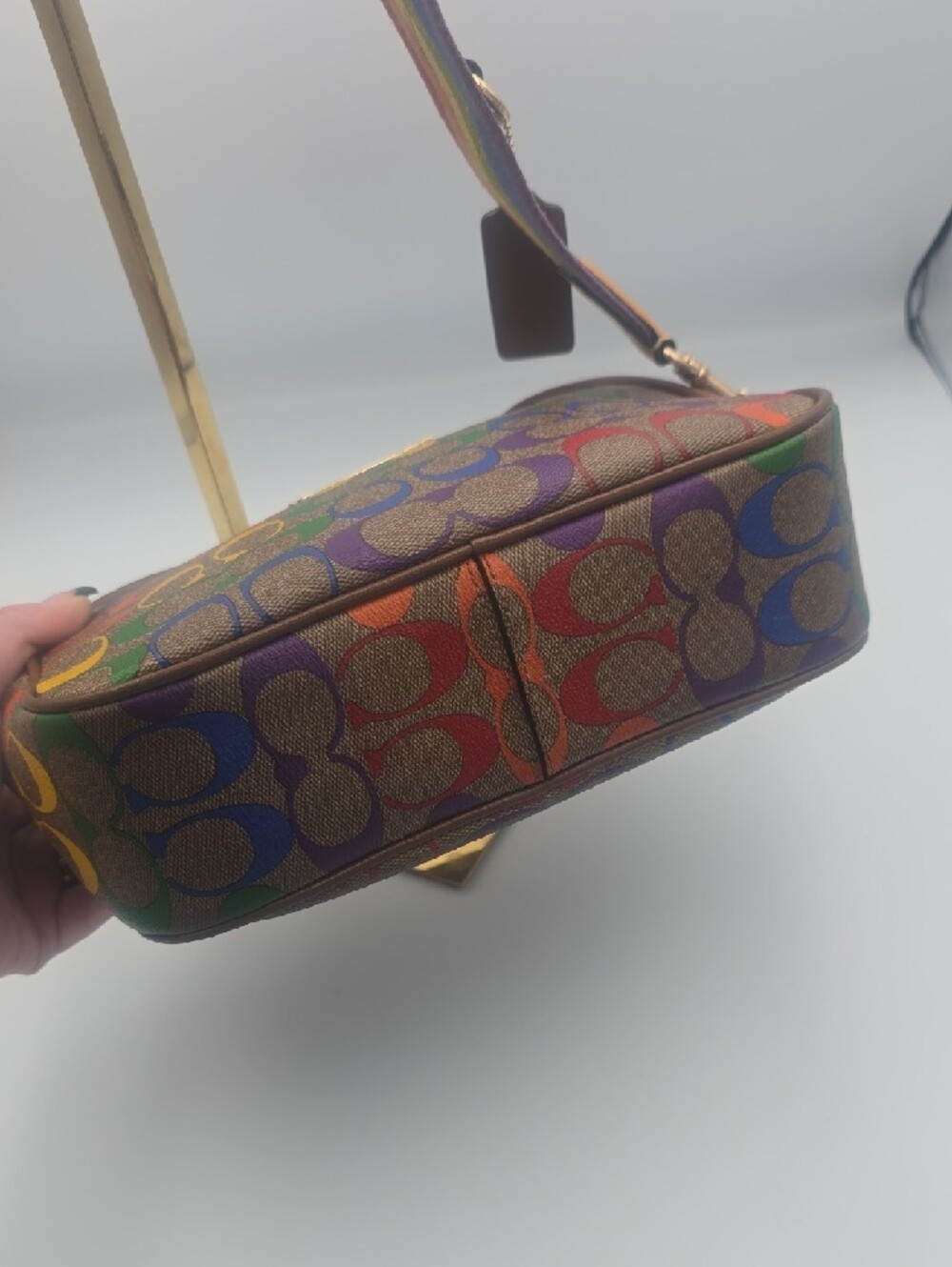 Coach Multicolor Pride Collection Signature Mono Crossbody W/ Strap/Tag (GOOD)🌈 - Picture 11 of 16